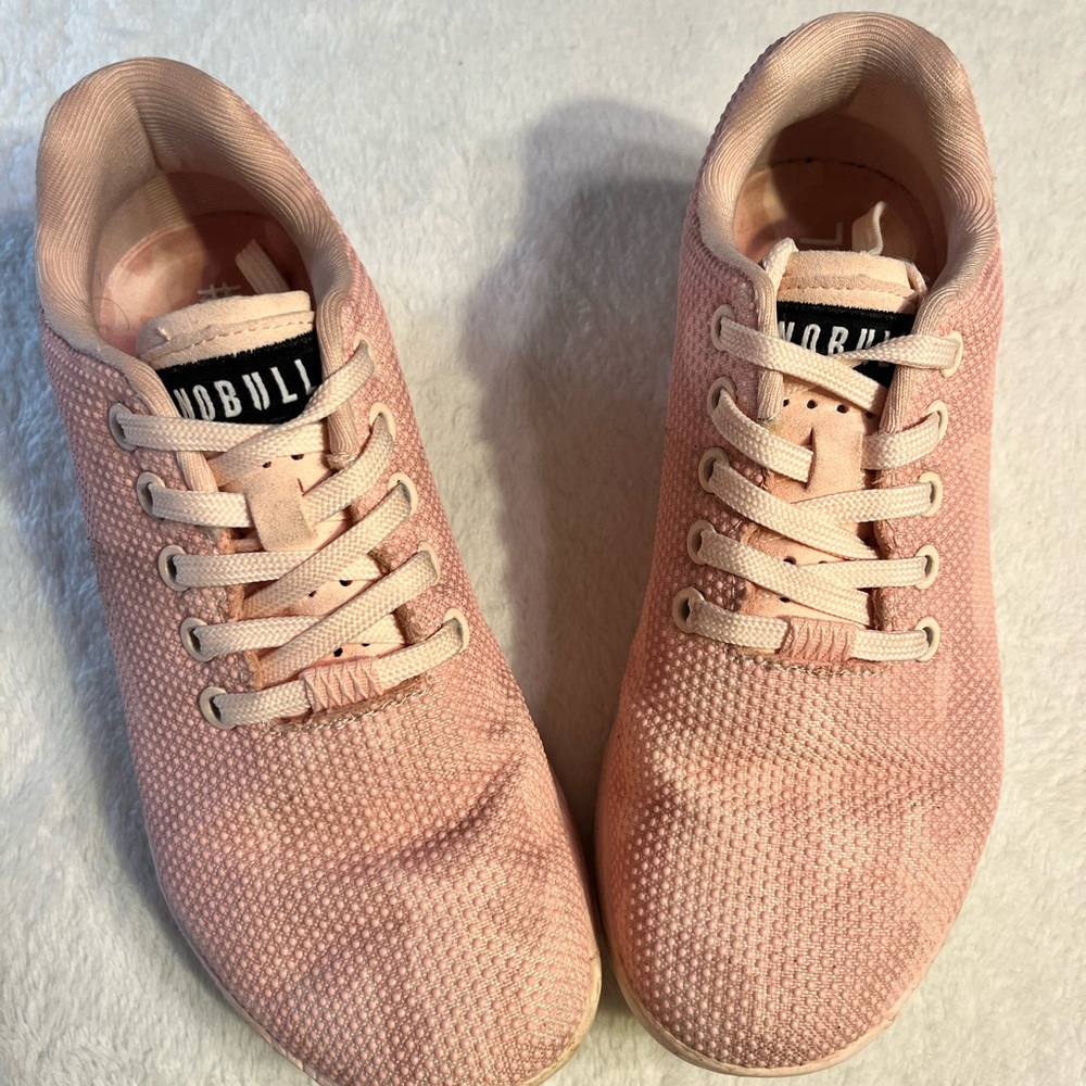 NOBULL Pink Knit/Textured Training Sneakers Size Women’s 5